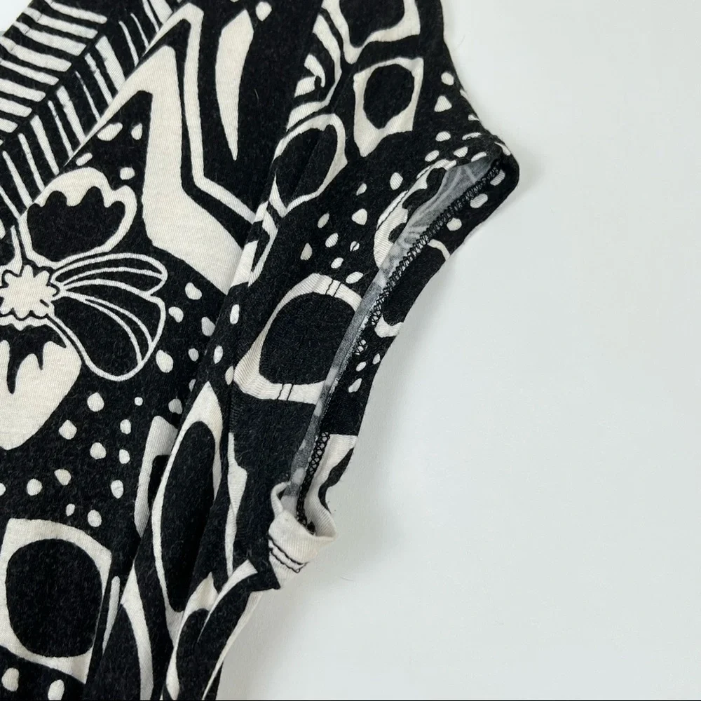SOFT SURROUNDINGS maxi dress in black and white geometric and floral pri… - Picture 5 of 14